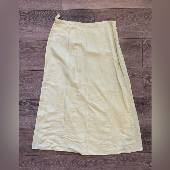 Portraits by Northern Isles Linen Green Apple Jacket and Skirt SZ  14 - Picture 3 of 11